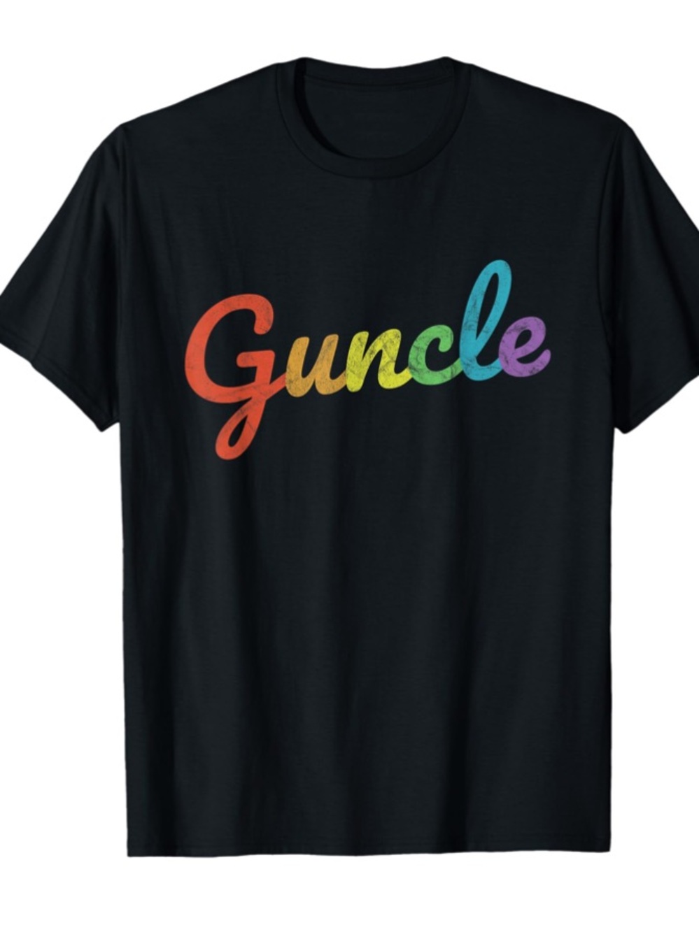 Guncle Gay Uncle Niece Nephew New Baby Rainbow LGBTQ+ Pride Tshirt